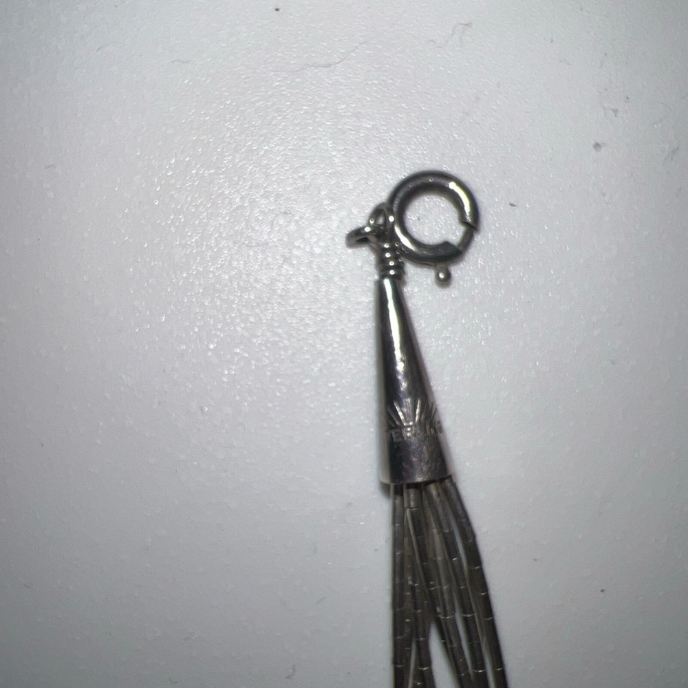 Vintage Navajo QT Sterling Silver Pendant Bracelet - Picture 11 of 14